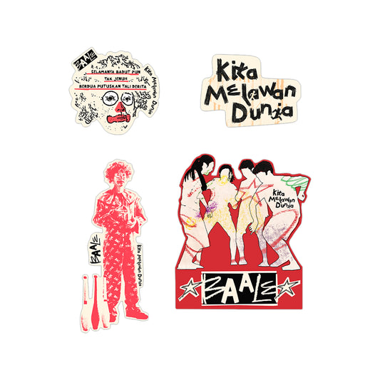 Paket Stiker "Kita Melawan Dunia"